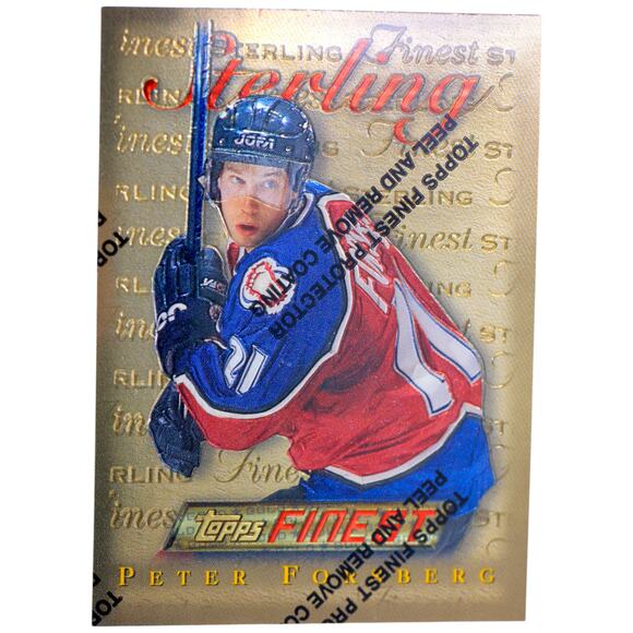 1995 Topps Finest w Coating #100 Peter Forsberg PSA 9 Colorado Avalanche - Pop 3 - Picture 6 of 6
